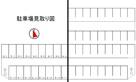 すえひろパーク河原町2丁目の駐車配置図