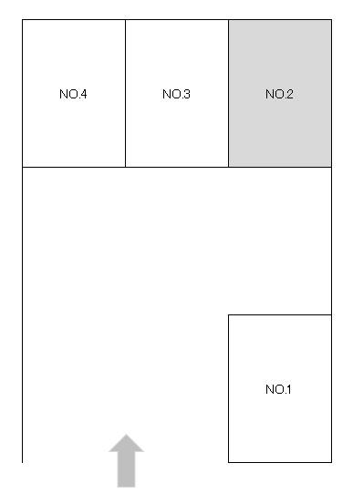 石山駐車場の駐車配置図
