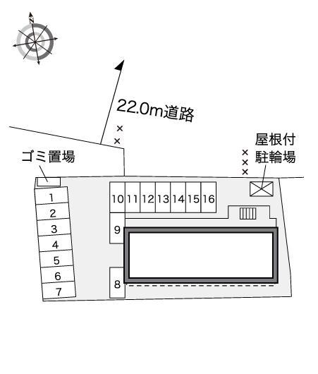 北栄(42120)の駐車配置図