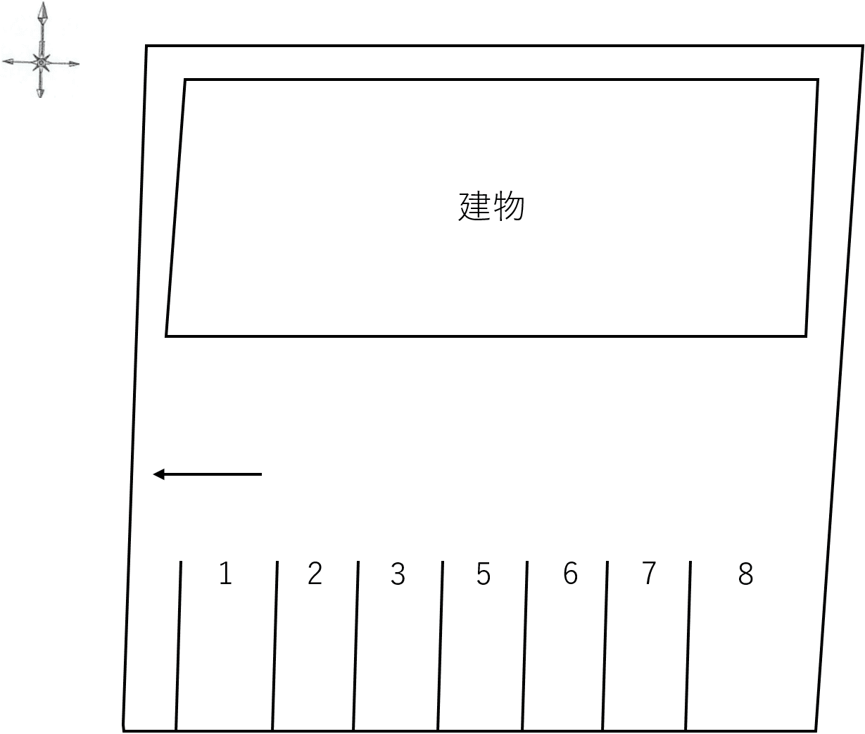 Pear Fieldの駐車配置図