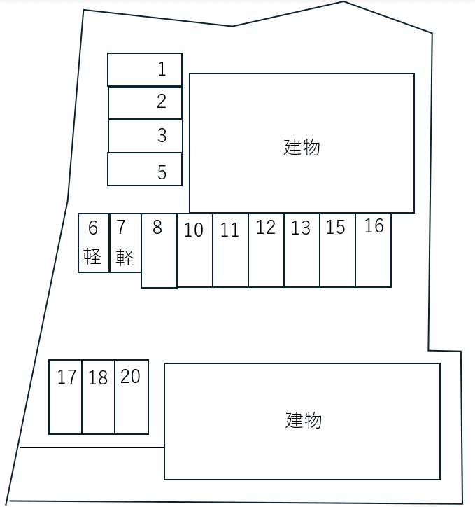 Little Mermaid Aの駐車配置図