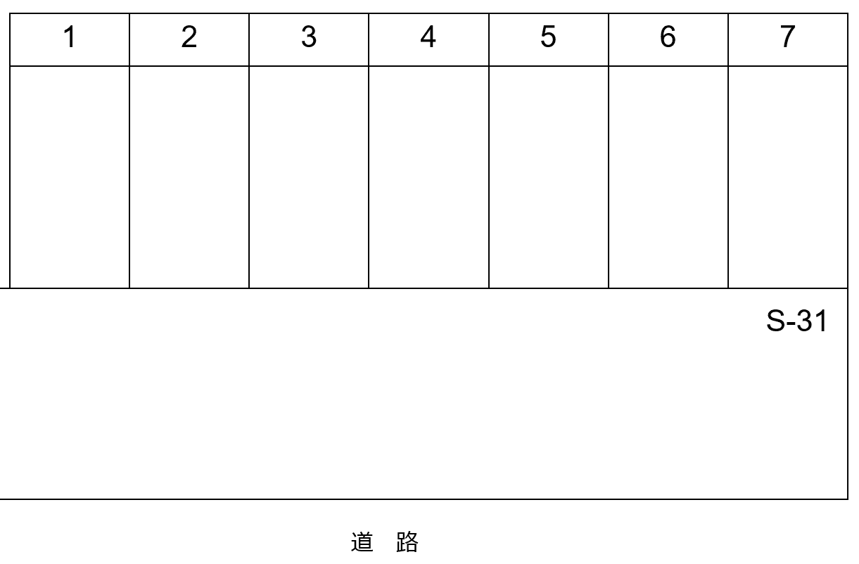 S-31の駐車配置図