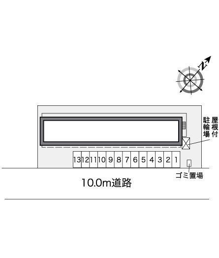 エル フレール(25297)の駐車配置図