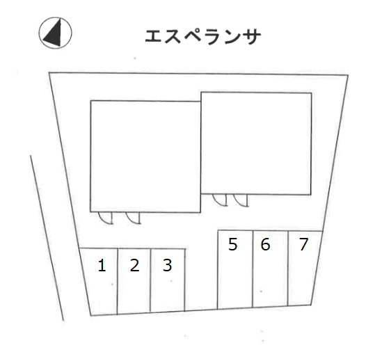 ラ・エスペランサの駐車配置図