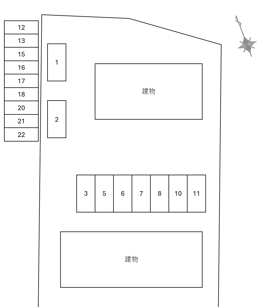 Grand Fontaine Aの駐車配置図