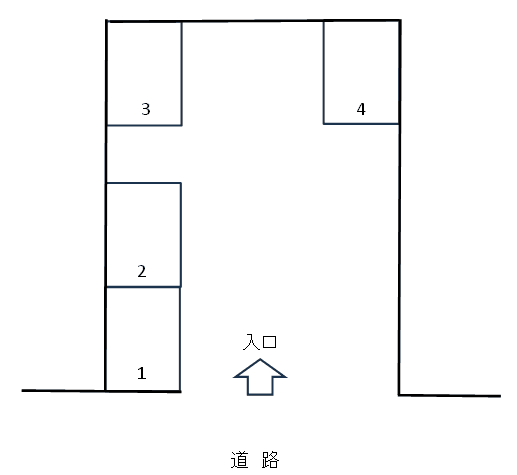 住吉町駐車場の駐車配置図
