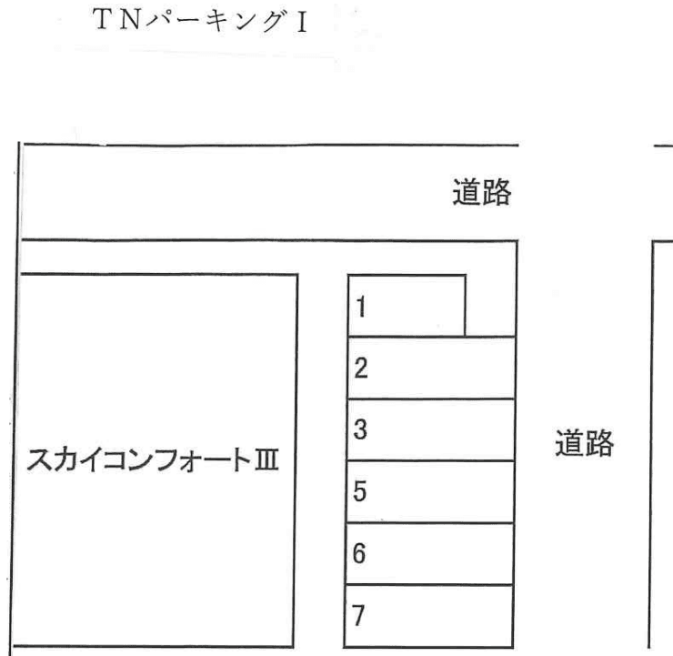 TNパーキングⅠの駐車配置図