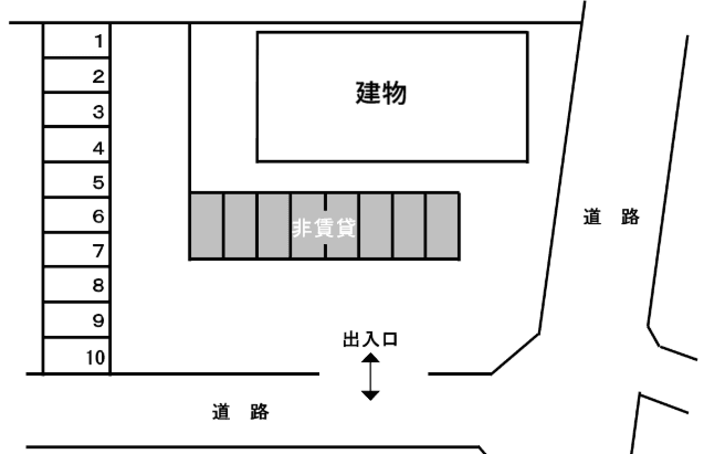 朝志ヶ丘須田第7駐車場の駐車配置図