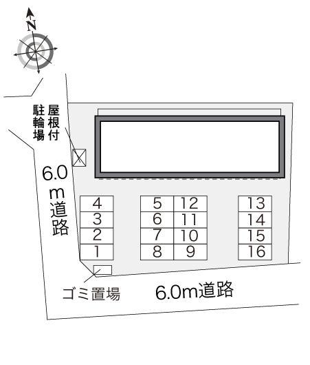 コンフォートⅡ(28864)の駐車配置図