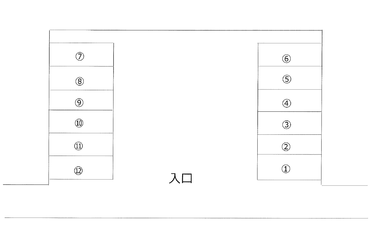松浪2丁目駐車場の駐車配置図