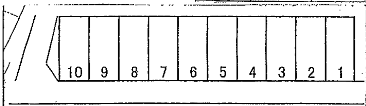 稲前Pの駐車配置図