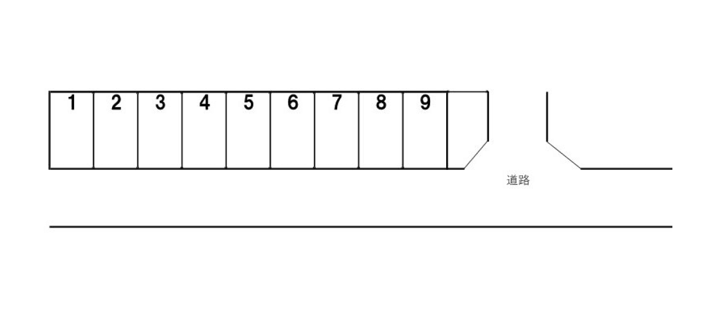 下藤沢齋藤駐車場の駐車配置図