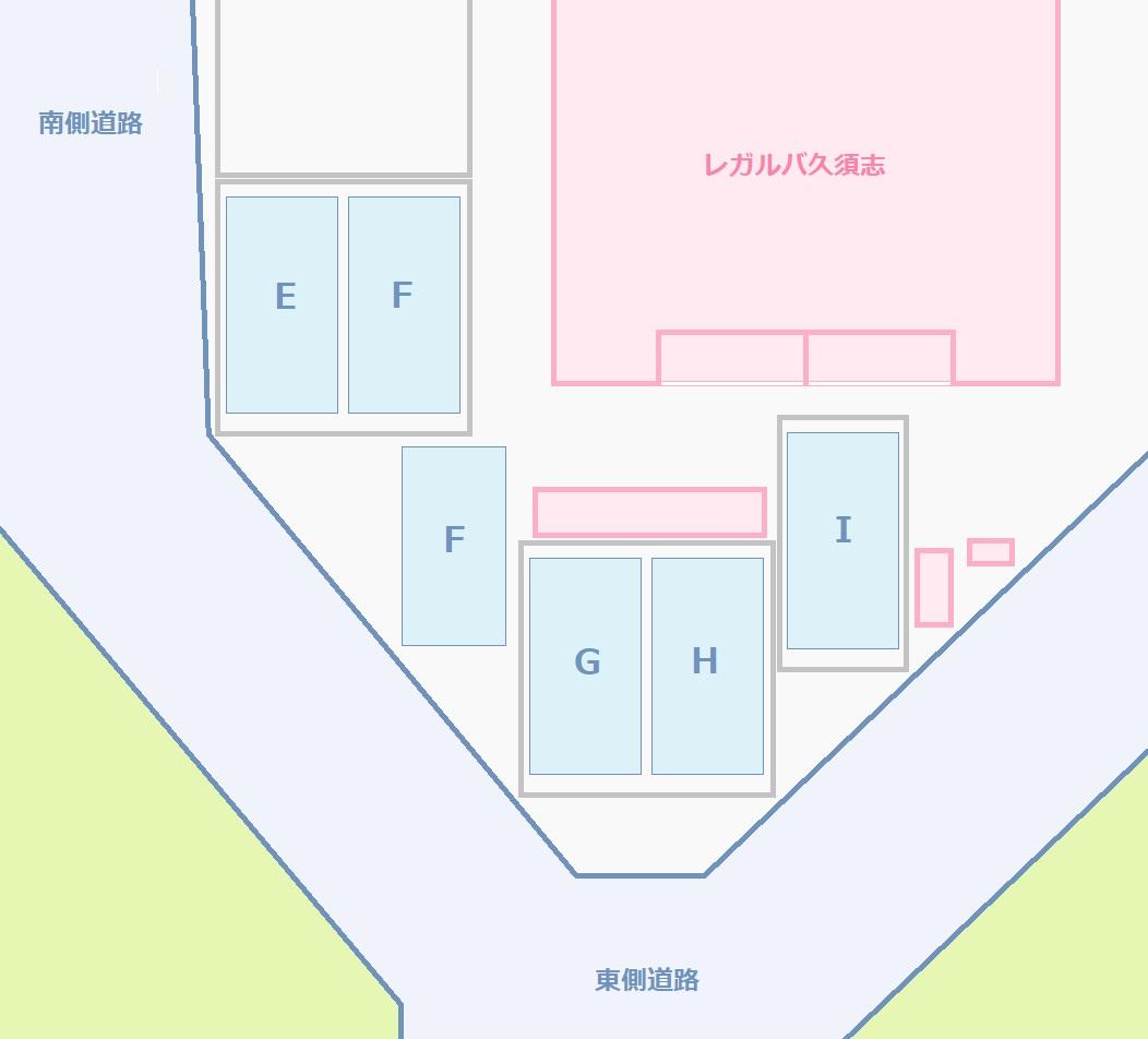 レガルバ久須志 駐車場(カーポート)の駐車配置図