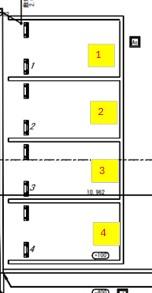 リブリ・ドリーム楓駐車場の駐車配置図
