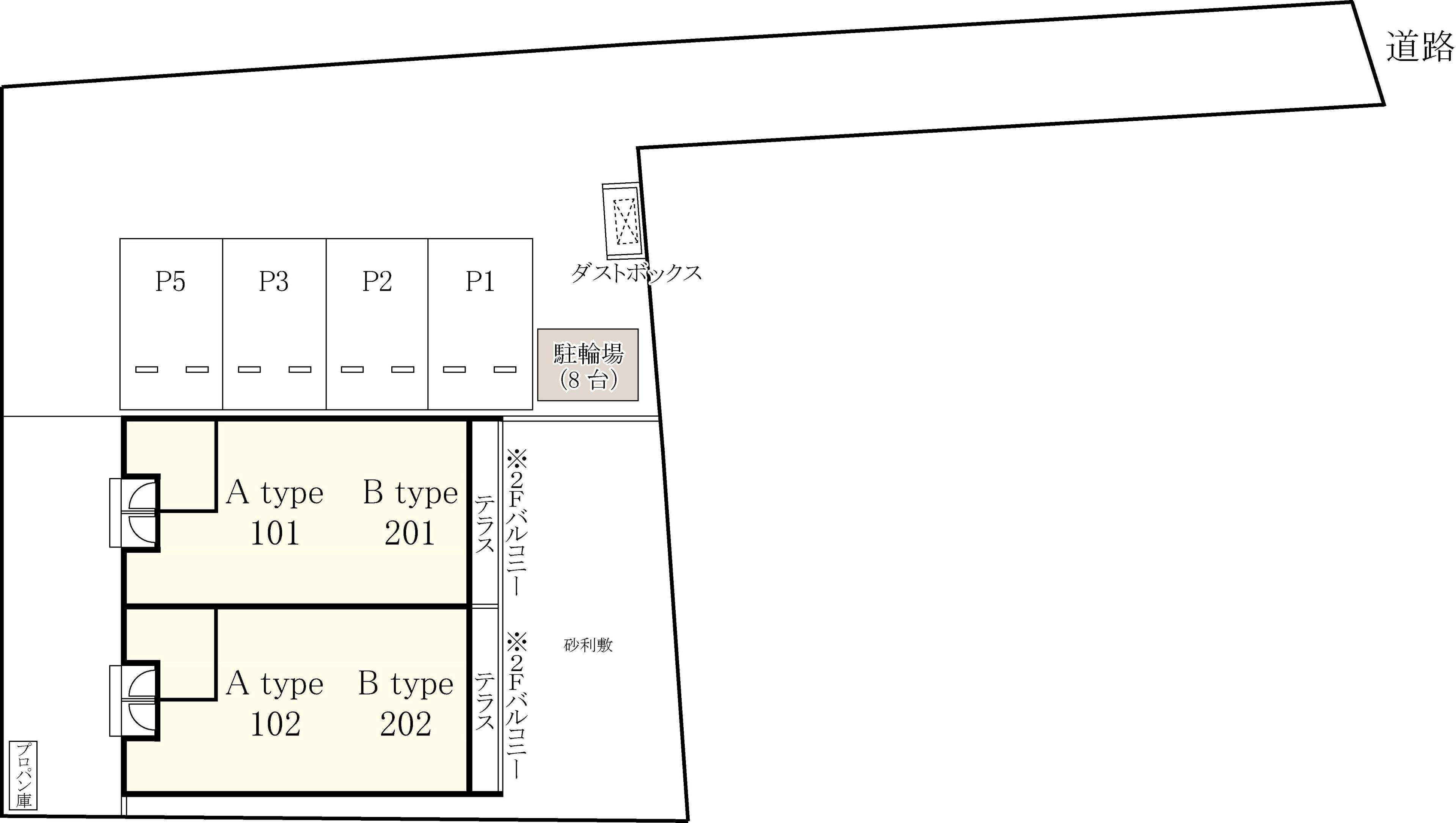 リブリ・ストーンリバーの駐車配置図