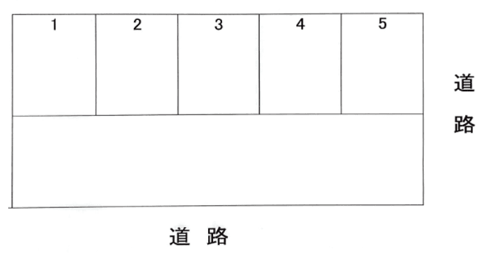 南中島駐車場の駐車配置図