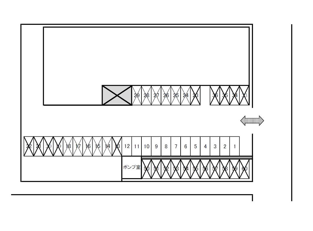 APパーク松任の駐車配置図