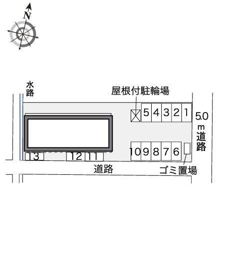セジュール藤橋Ⅲ(40284)の駐車配置図
