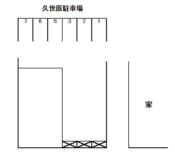 久世原駐車場の駐車配置図