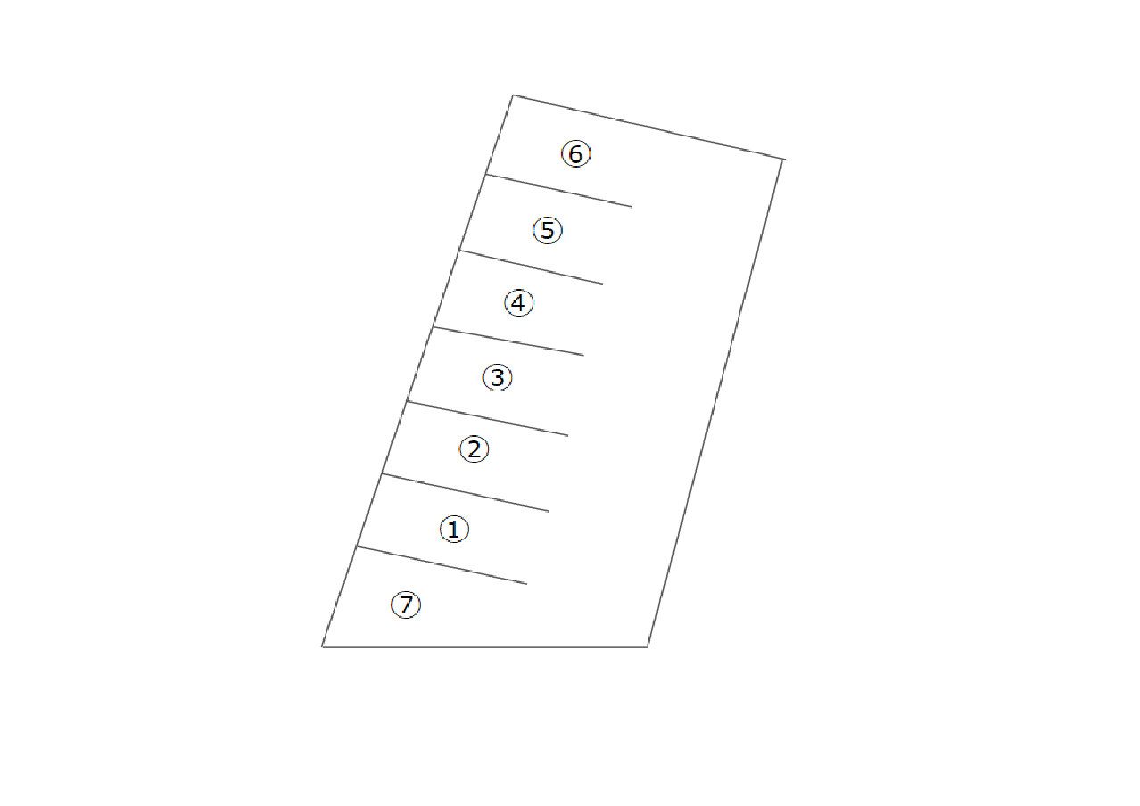 石川駐車場の駐車配置図