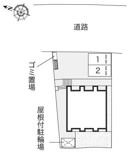 フリージア(52298)の駐車配置図