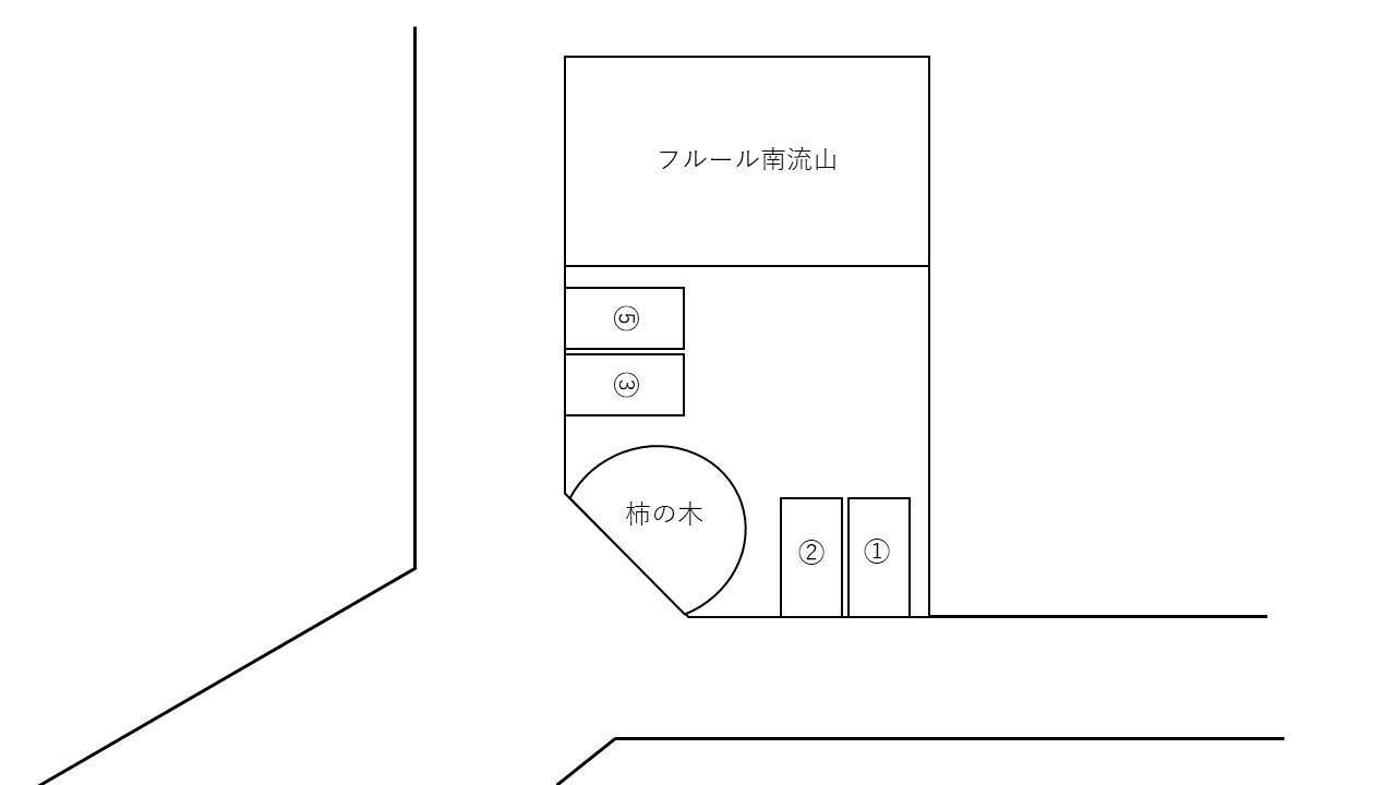 フルール南流山駐車場の駐車配置図
