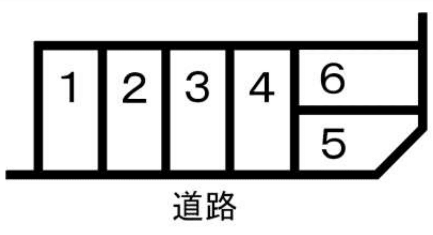 巴町(佐野)パーキングの駐車配置図