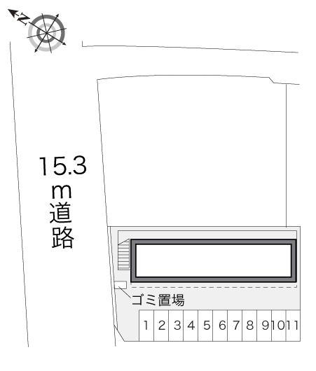 caliente(18097)の駐車配置図