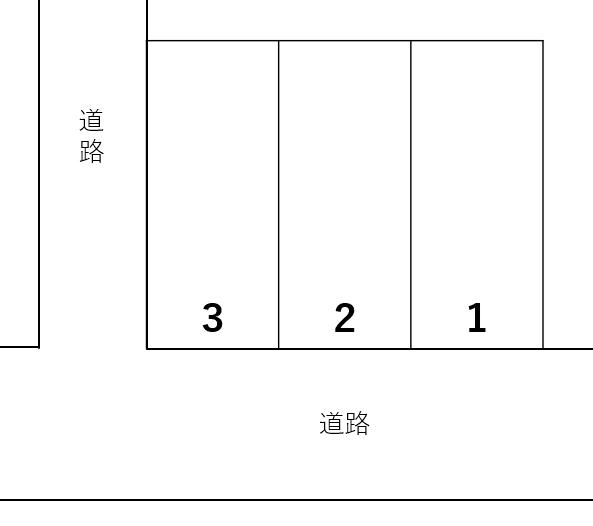 水足駐車場の駐車配置図