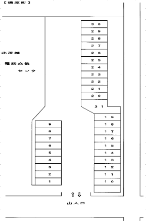 磯原町駐車場の駐車配置図