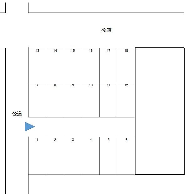 斎藤大金平駐車場の駐車配置図