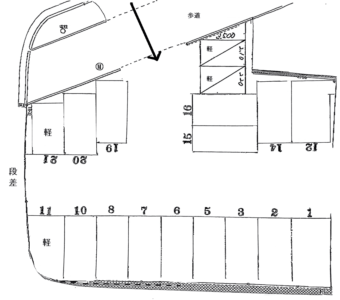 折尾四丁目駐車場の駐車配置図