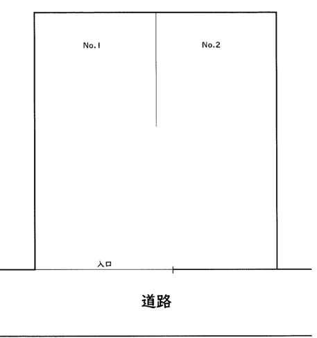 カトレア駐車場の駐車配置図