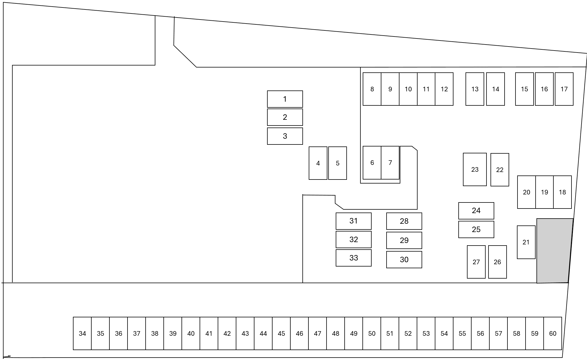 クラシオン藤崎駐車場の駐車配置図