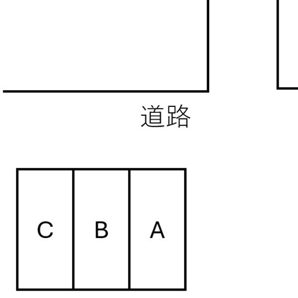 御幸本町成瀬駐車場の駐車配置図