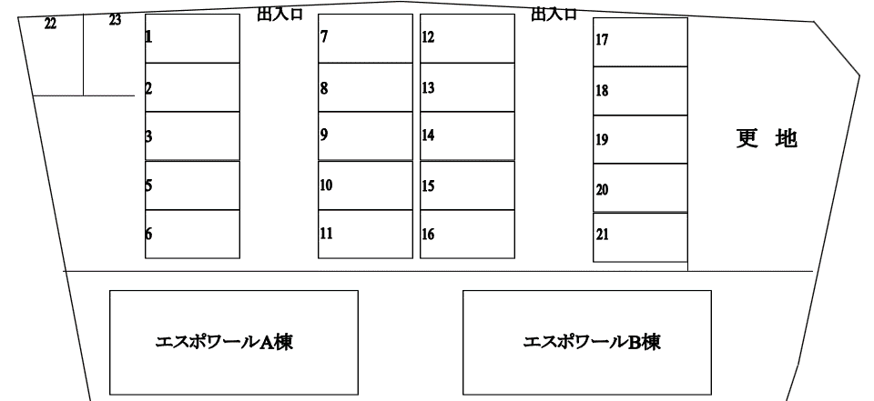 神谷 駐車場の駐車配置図