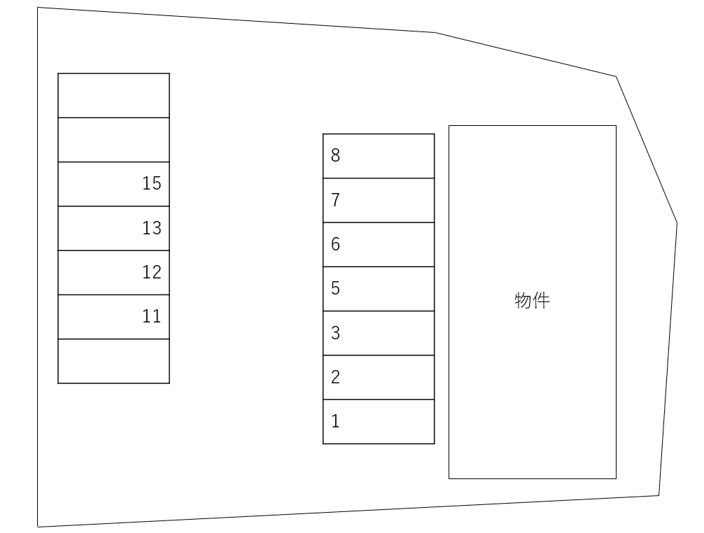 Raisin Noirの駐車配置図