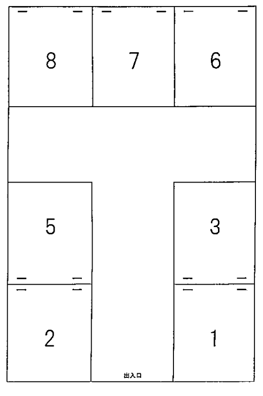 小林ビル駐車場の駐車配置図