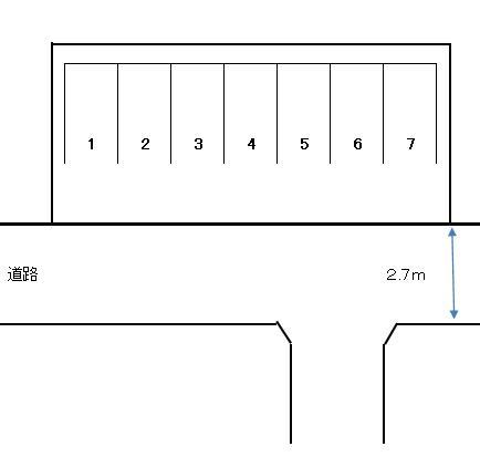 K3パーキングの駐車配置図