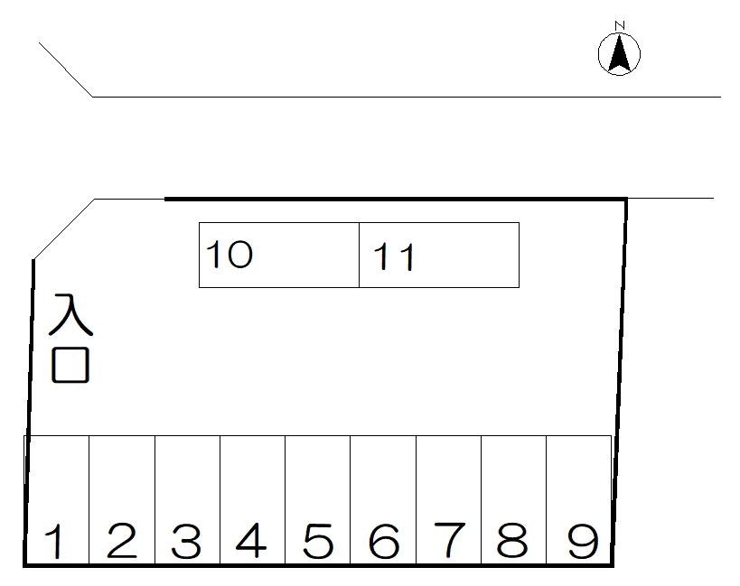 堀内駐車場の駐車配置図