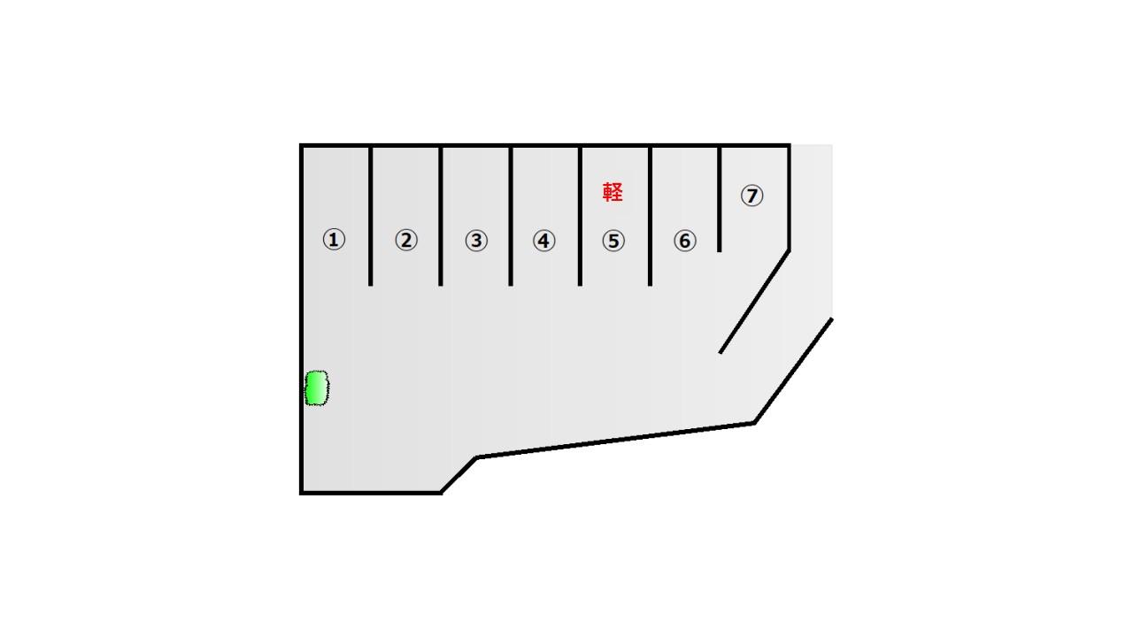 大脇駐車場の駐車配置図