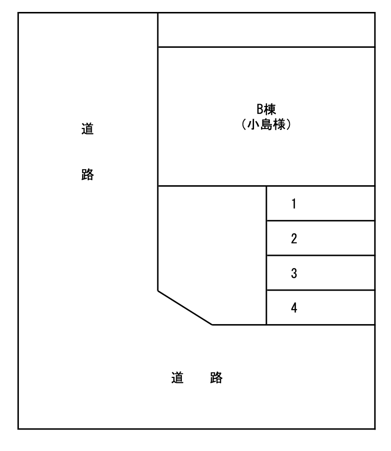 塩部駐車場(南)の駐車配置図