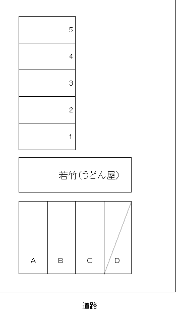 熊沢パーキングの駐車配置図