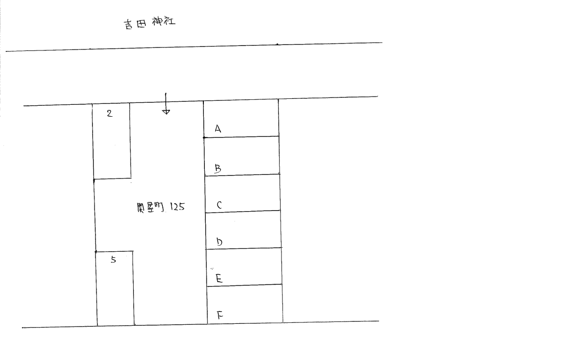 関屋町125駐車場の駐車配置図
