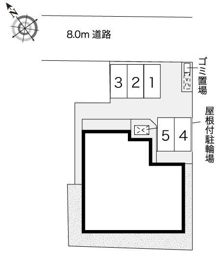 オークヒルズ(44715)の駐車配置図
