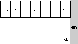 銅町庄司パーキングの駐車配置図