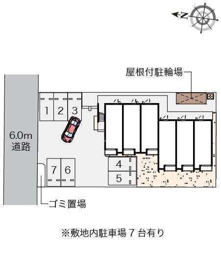 ミランダパレスアニマル21S(57249)の駐車配置図