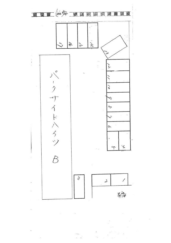 パークサイドパーキングの駐車配置図