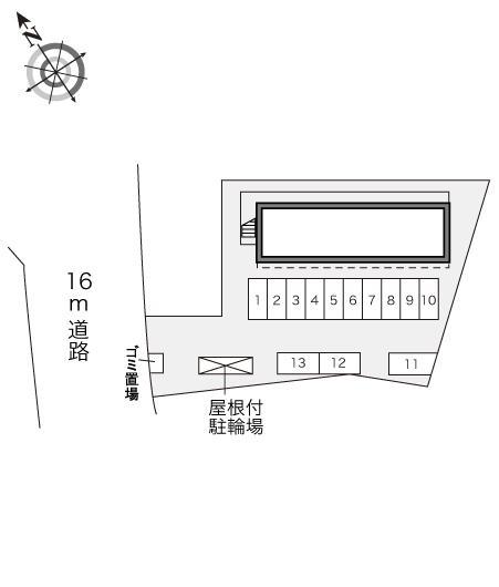 α(16316)の駐車配置図
