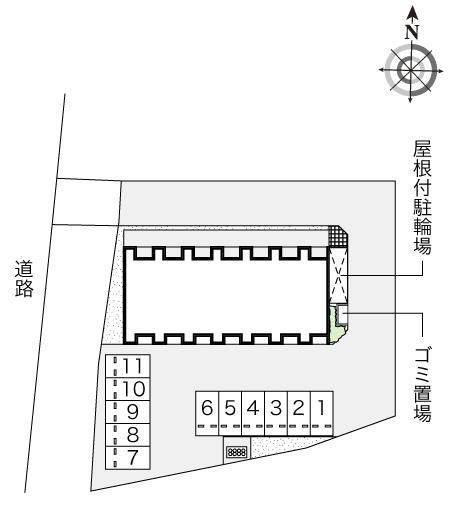 アリエッタ鶴ケ谷(52896)の駐車配置図